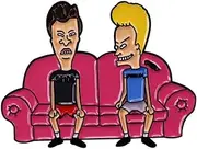 [Pinstant] Beavis and Butt-Head Butthead Comedy Animated TV Show Cartoon 1.6" Enamel Pin Badge, 1.6 Inches, Enamel, enamel
