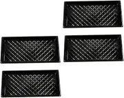 UPKOCH 4pcs Transparent Germination Trays for Hydroponic Planting Durable Plastic Planter Pots for Seedling Growth Heat Retaining for Home Gardening