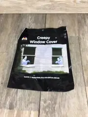 Halloween Creepy Window Cover Ghost 14” X 14”