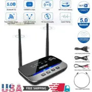 NFC 262ft Long Range Bluetooth 5.0 Transmitter Receiver 3in1 Audio Adapter US