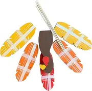 MLqkpwy Plant Decorations for Pots - Thanksgiving Turkey Planter Sticks - PVC Fall Flowerpot Stake Cute Decorative Garden Decor for Courtyard & Farms