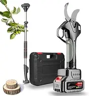 40mm Cordless Electric Pruning Shears, Tree Branch Cutter Scissors For Gardening, 21V 4500mah Battery Pruning Scissors With Extension Rod, 8-12h Working Time(‎1Battery)