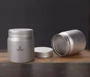 EDC Storage Box Outdoor Titanium Cylinder Coffee Tea Tank Cans Container