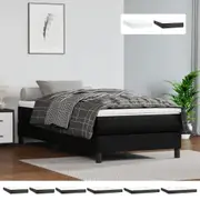 Pocket Spring Bed Mattress Double Queen King Single Black Faux Leather vidaXL