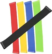 KALLORY 5pcs Resistance Loop Bands for Classroom Office Chairs Foot Exercise Bands for Adults Sturdy Secure Design Versatile Fitness Yoga Accessory