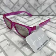 NWT West Loop Kids Sunglasses BILL PNK FWG Pink Translucent Frame 100% UVA-UVB