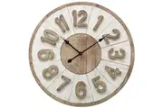 Willow & Silk XXL Hamptons Giro Analogue Wall Clock Distressed White 70cm