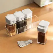Seasoning Container Compact Portable Transparent Condiment Bottle For Kitchen