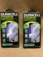 2 Duracell PRO722 Premium Tempered Glass Screen Protector for iPhone 5/5s NEW