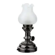 LED Nickel Tulip Table Lamp for Miniature Dollhouse