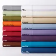 1000 TC Ultra SOFT Luxury Flat &Fitted Sheet Set Queen/King/Super Size Bed New