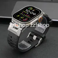 在飛比找蝦皮商城精選優惠-運動橡膠錶帶 原機鈦黑色 適用蘋果手錶Apple Watch