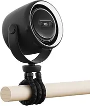 Stroller Fan,Stroller Fan Clip On For Baby - Rechargeable Ventilador With 100 Speed Settings Cooler With Night Light For Travel Desk Beach Backseat