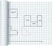 Jetec 1 Roll 1" Graph Paper Roll, Large Grid Paper Roll Lined Paper Roll 19.7 Inch x 197ft Drafting Paper for Back to School Classroom Teaching Supplies Kids Students Gifts
