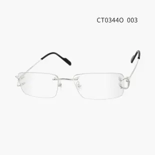 Cartier CT0344O 卡地亞品牌眼鏡｜時尚商務斯文方框潮流男士金色無框眼鏡 男生品牌眼鏡框【幸子眼鏡】