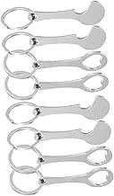UTHCLO 8Pcs Shopping Trolley Tokens with Key Ring Convenient Token Keychains for Everyday Use for Grocery Carts and Key Decoration