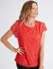 Millers Extended Sleeve Lace Top