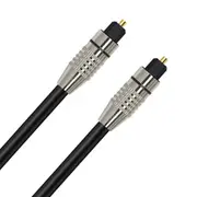 Cruxtec Gold Plated Toslink Fiber Optical Digital Audio Connector Cable 5m Black