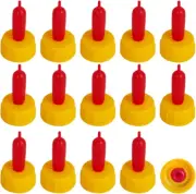 Small Animal Milk Drink Nipples with Flutter Valves Soft Rubber Cow Calf Milk...