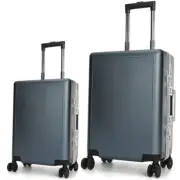 Swiss Aluminium Luggage Travel Hard Suitcase Lightweight TSA 2PCS Sets SN7613