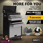 Giantz Tool Box Chest Cabinet Trolley Toolbox Garage Storage 7 Drawers Grey