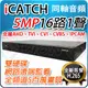 5MP 可取 H.265 16路 icatch 監控主機 AHD DVR 雙硬碟 適 網路 IPC 1080P LED 防水攝影機 監視器