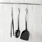 IKEA DIREKT 廚房用具 , 黑色 / 不鏽鋼 不沾 鍋鏟   長夾子  加長餐夾 食物夾