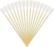 6 Inch Long Cotton Swabs (Large Size) 200pcs,Large Cotton Buds with Bamboo Handle for Pets, Gun Cleaning or Makeup