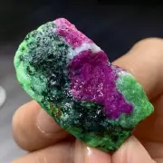 33G Natural green Ruby zoisite (anylite) crystal Wand Obelisk Point Healing