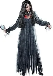 [NSASL] Halloween Cosplay Costume,Demon Zombie Ghost Bride Vampire Costume Halloween Party Costumes Women (Color : A, Size : X-Large)