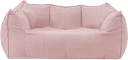 TOOPYW Bean Bag Chair Cover Only (No Filler) Beanbag Case Memory Foam Replacement Cover for Kids Adults Extra Large,Pink,Double