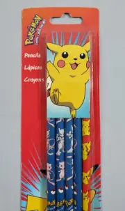 Vintage 1999 Pokemon Nintendo 5 Pikachu Mewtwo No 2 Pencils New