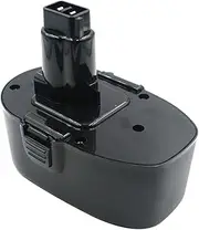 Compatible with Black & Decker 18V Battery NiMH 2.5Ah 2500mAh (Ensure True Capacity)