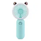 Mini Fan Mute Rechargeable Students Mini Usb Desk Fan with Led Light Abs Shell