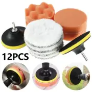 Polishing Pads Kit Wool Buffing Sponge Polishing Waxing Pads With Drill Adapter