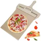 Sliding Pizza Peel Portable Sliding Pizza Shovel Reusable Slider Paddle Spatula⊨