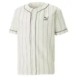 【PUMA】PUMA 流行系列P.TEAM 男棒球風短袖襯衫 白 KAORACER 62249165