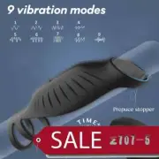 Male Remote Vibra Ball Silicon Sleeve Rings Delay Ball Enlargement Men