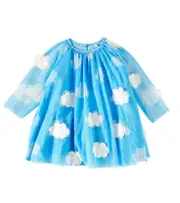 [Stella McCartney Kids] Stella McCartney Kids Baby printed tulle dress M 3 blue