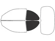 Rvinyl Window Tint Kit Fits Daewoo Lanos 1999-2002