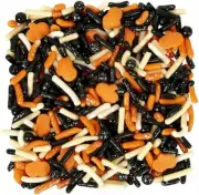 Traditional Ghost Mix Tall Sprinkles Decorations 4.23 oz Wilton Halloween