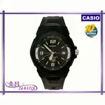 CASIO # MW-600F-1A 全新台灣公司貨 10年電力 酷炫運動時計 石英錶(黑)＊24-WATCH_金昌