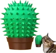 Corner Scratchers for Indoor Cats - Cat Grooming Brush - Interactive Toy, Cactus Hair Brush, Silicone Scratcher for Long and Short Hair Kitten