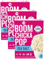 Sea Salt Microwave Popcorn, 3.29 Oz. Bags, Pack of 3