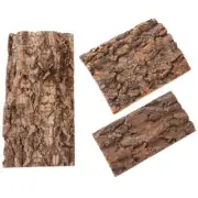 3 Pcs Bark Backgrounds Reptile Tank Decor Aquarium Decorative Wall Home