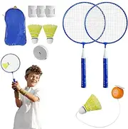 Rebound Badminton - Adjustable Height Badminton Trainer Kit, Auto Bounce Badminton | Single Player -Exercise Device, Beginner Training Aid For Princ