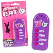 EMERGENCY CAT - 4 Different Sounds: MEW, MEOW, CATFIGHT & PURR - Fun Gag Gift