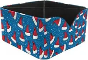 Desk Organizers and Storage,Small Desk Organizer,1-Pc,Cartoon Christmas Blue Red Hat