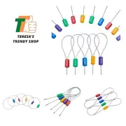 Tamper Proof Steel Numbered Shipping Seals 200pcs 5 Colors