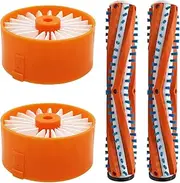 Filter Mian Brush Compatible for Black+Decker POWERSERIES Cordless Stick Vacuum BSV2020G Replacement Tools Sweeper Accessories Vacuum Cleaner Main Brush and Filter. (Color : Set 6)
